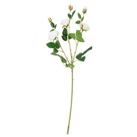 BRANCHE DE ROSES BLANCHES 66CM