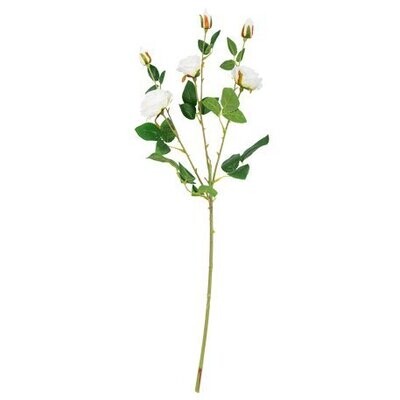 BRANCHE DE ROSES BLANCHES 66CM