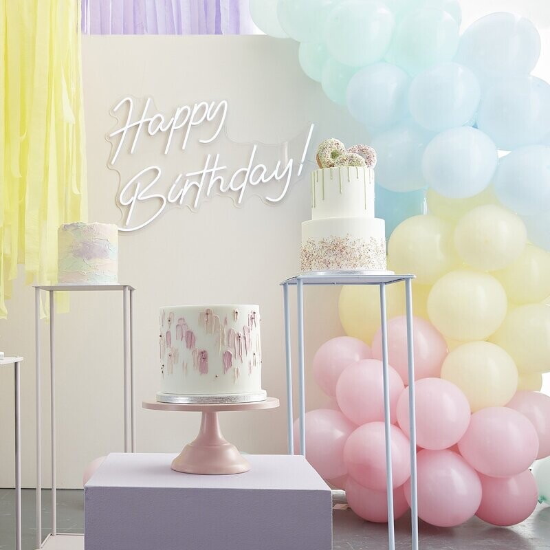 ARCHE DE 75 BALLONS PASTEL