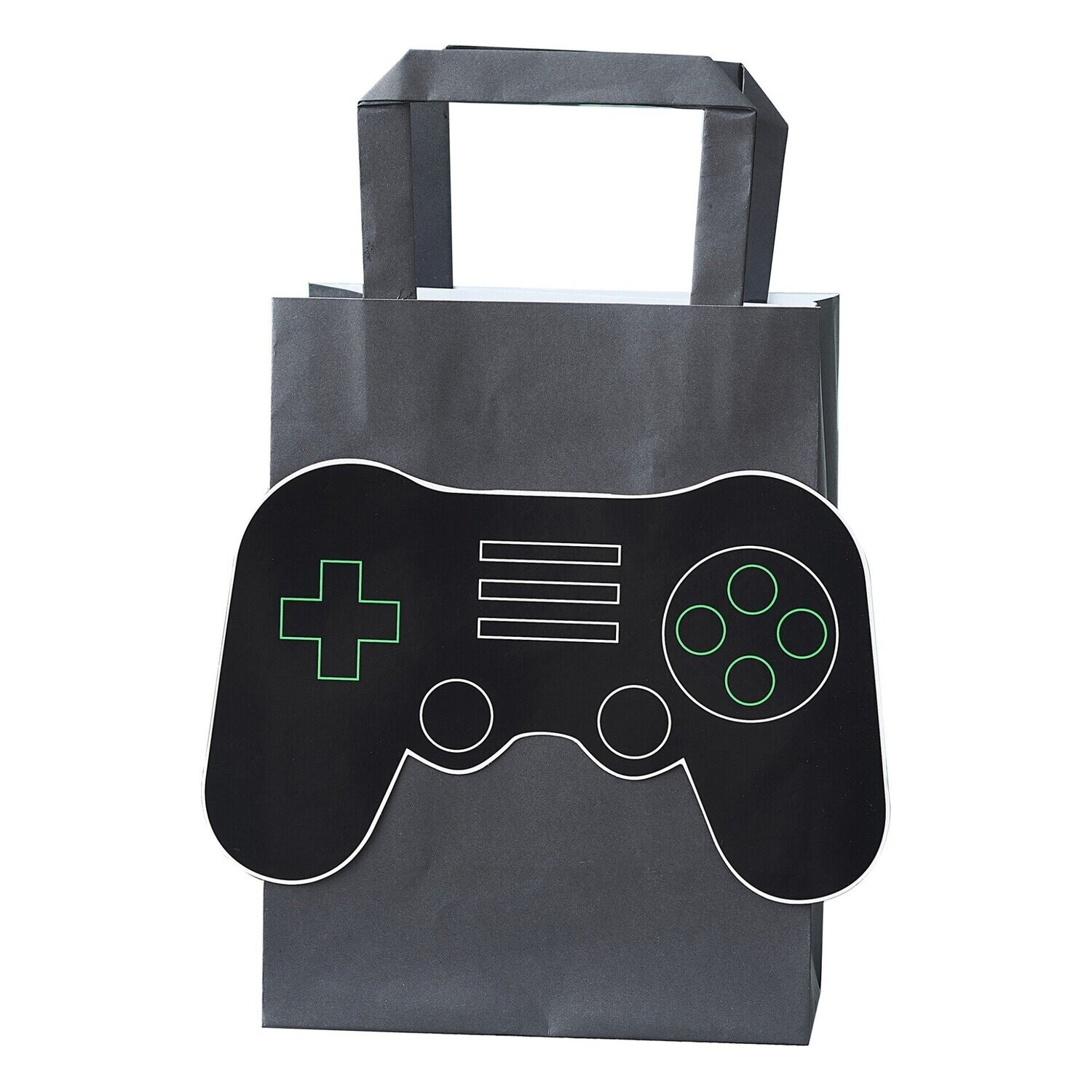 SAC A GOODIES GAMER NOIR ET BLANC 19x11.6CM (x5)