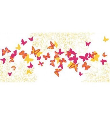 CHEMIN DE TABLE ROMANCE PAPILLONS 30CMX5M