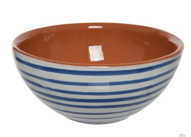 BOL TERRE CUITE BLEU 6.5x14CM
