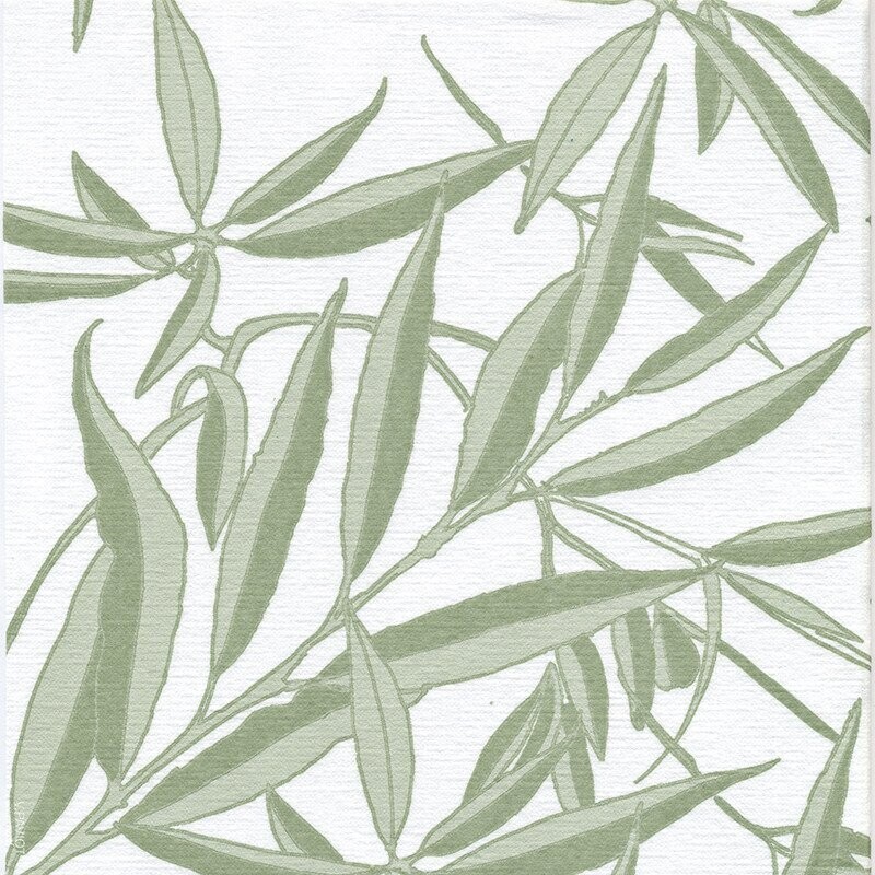 SERVIETTE FEUILLES DE SAULE 40x40CM (x20)