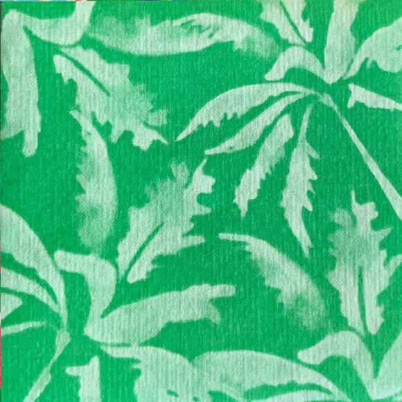 SERVIETTE COCKTAIL PALMIERS VERT 25x25CM (x20)