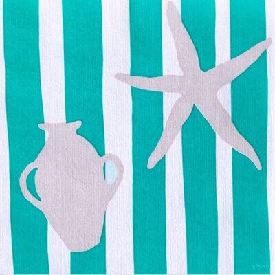 SERVIETTE TRANSAT VERT 40x40CM (x20)