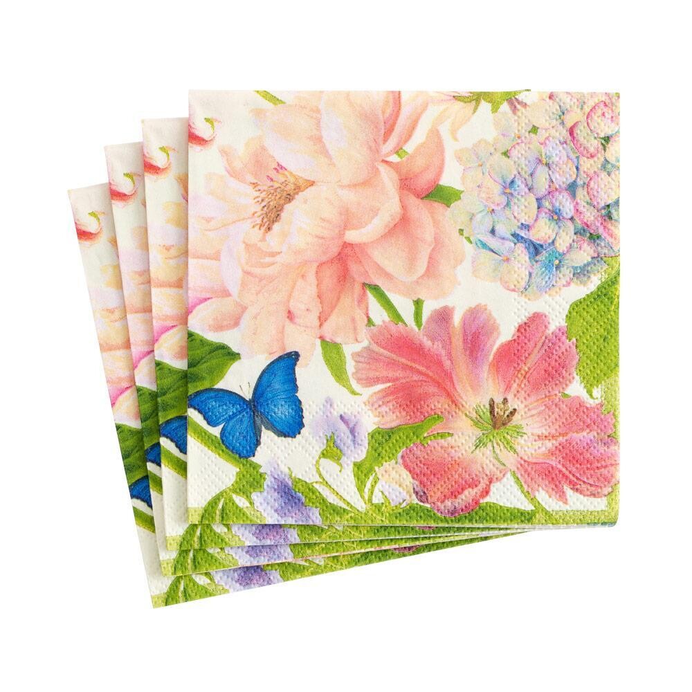 SERVIETTE COCKTAIL JARDIN DE CHELSEA 25CM (x20)