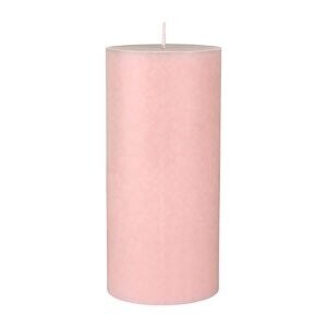 BOUGIE CYLINDRE ROSE TENDRE 15x7CM 50H