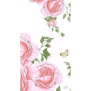SERVIETTE OUATE ROSE GLORY 33x40CM (x15)