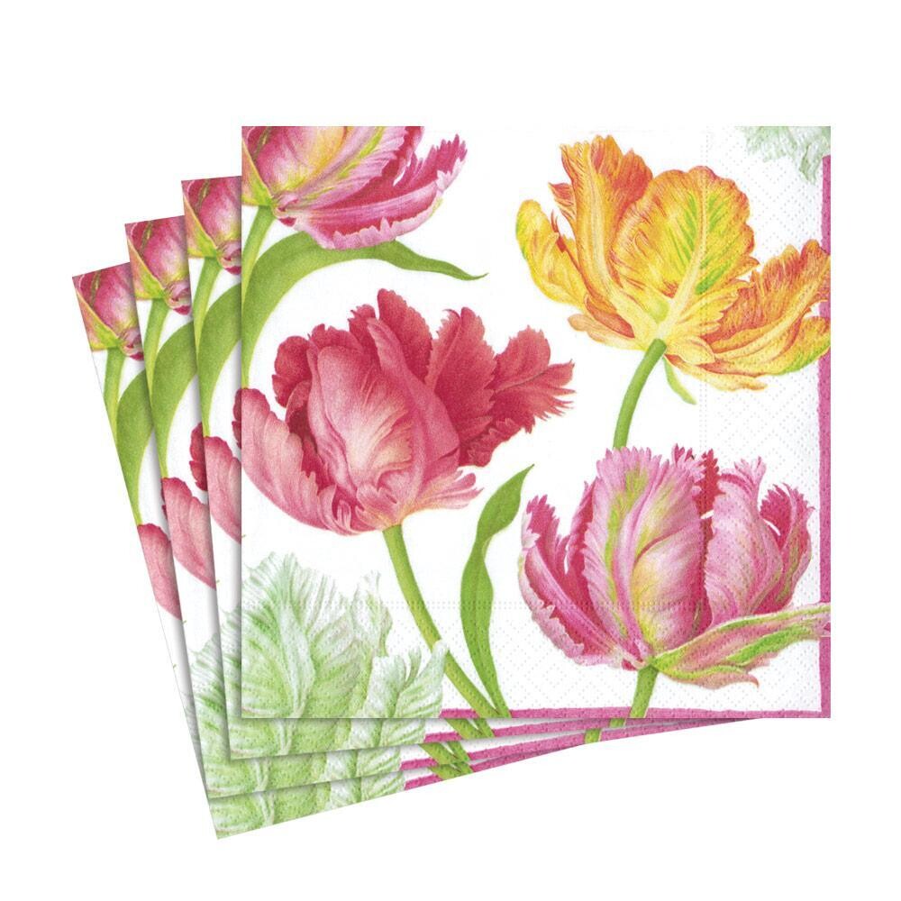 SERVIETTE TULIPES 33CM (x20)