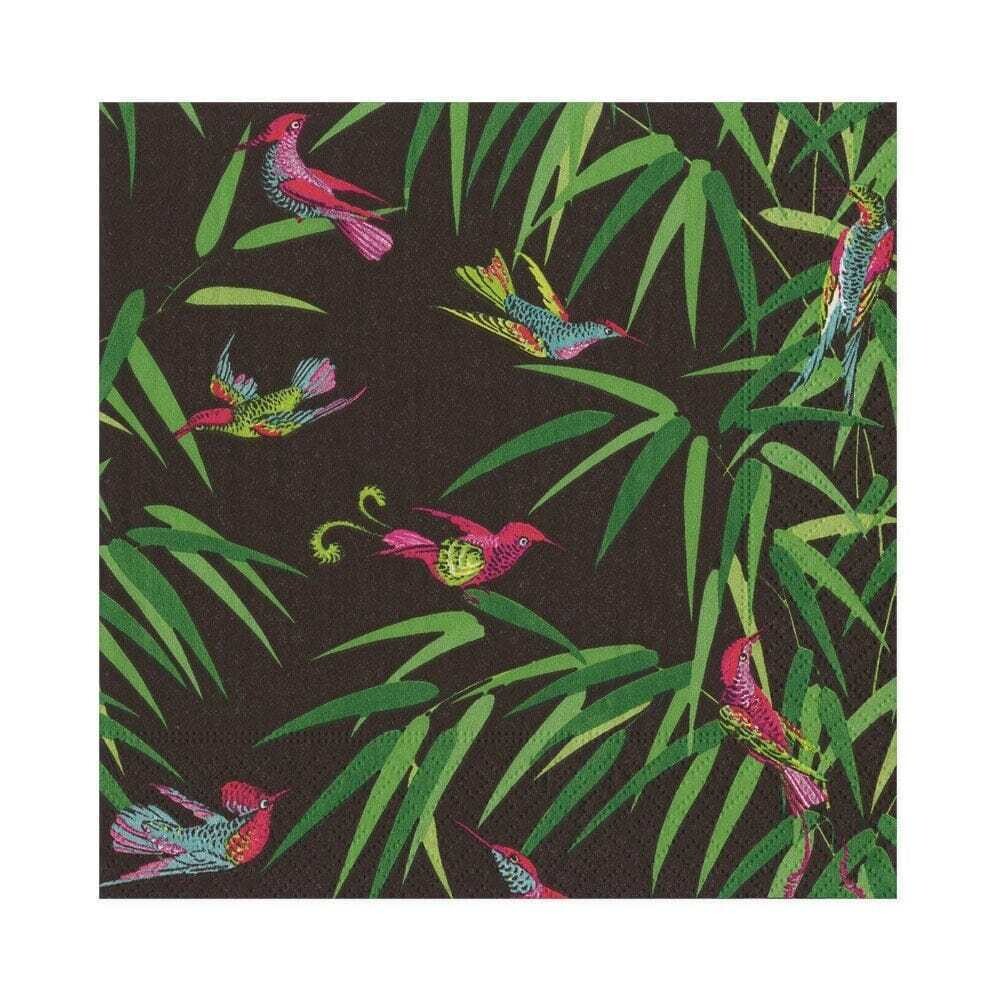 SERVIETTE OISEAUX DU PARADIS 33CM (x20)