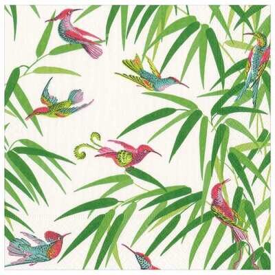 SERVIETTE OISEAUX DU PARADIS 38CM (x20)