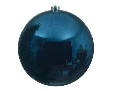 BOULE PLASTIQUE BLEU NUIT 14CM