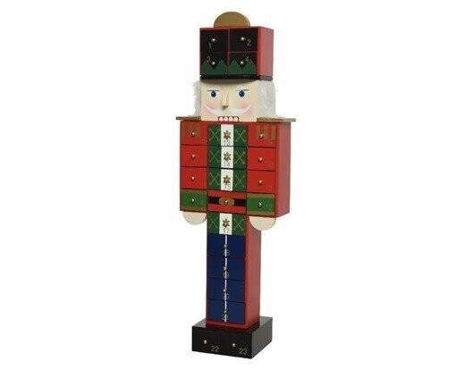 CALENDRIER DE L'AVENT CASSE NOISETTE A TIROIRS 15.5X47CM