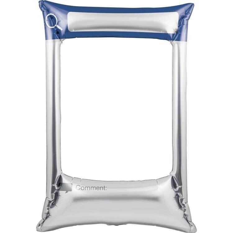 CADRE PHOTOBOOTH GONFLABLE ARGENTE 53x79CM