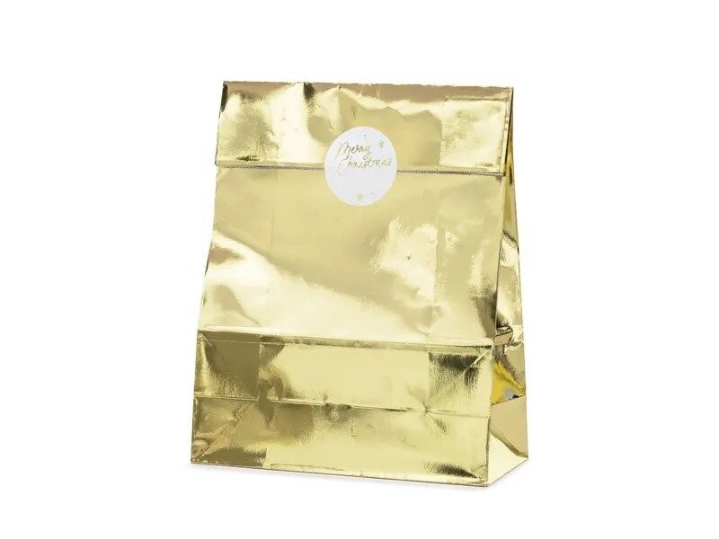 SAC CADEAU DORE 25x38x11CM (x3)
