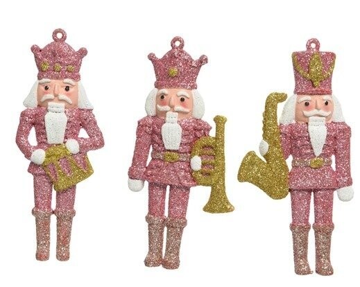 SUSPENSION CASSE NOISETTE ROSE 12.8CM