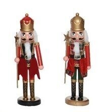 CASSE NOISETTE ROUGE ET OR 30CM