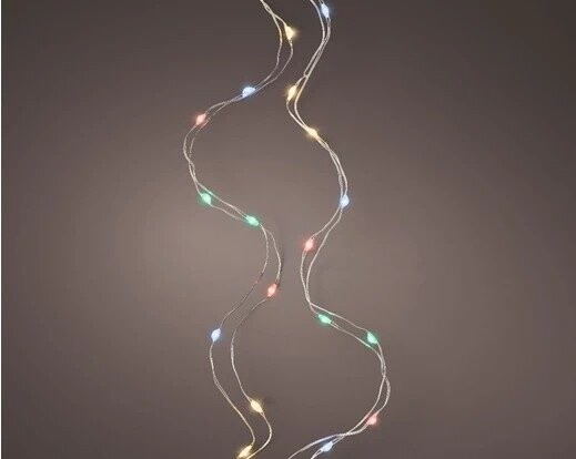 GUIRLANDE 60 LEDS LUMINEUSES MULTICOLORES 2.95M