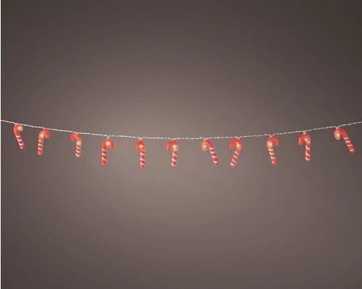 GUIRLANDE 20 SUCRE D'ORGE LEDS LUMINEUX 1.95M
