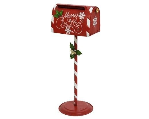 BOITE A LETTRE MERRY CHRISTMAS 36.5x29.5x89CM