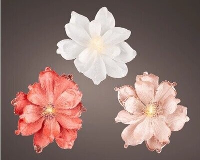 MAGNOLIA VELOURS LED LUMINEUX 24CM