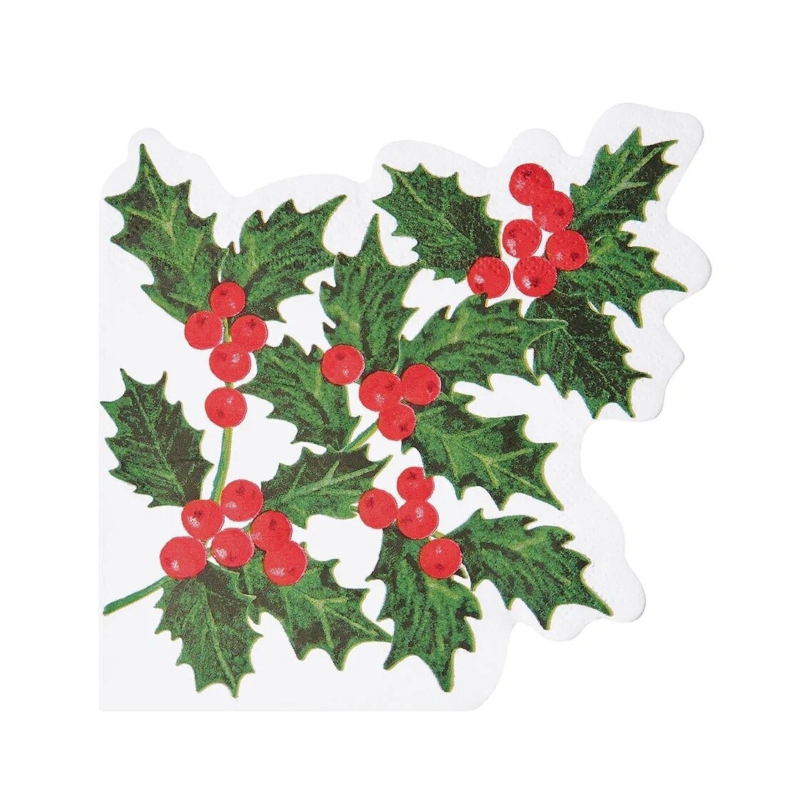 SERVIETTE FORME HOUX ET BAIES 16CM (x16)