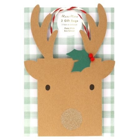 SAC CADEAU RENNE 16x26CM (x2)