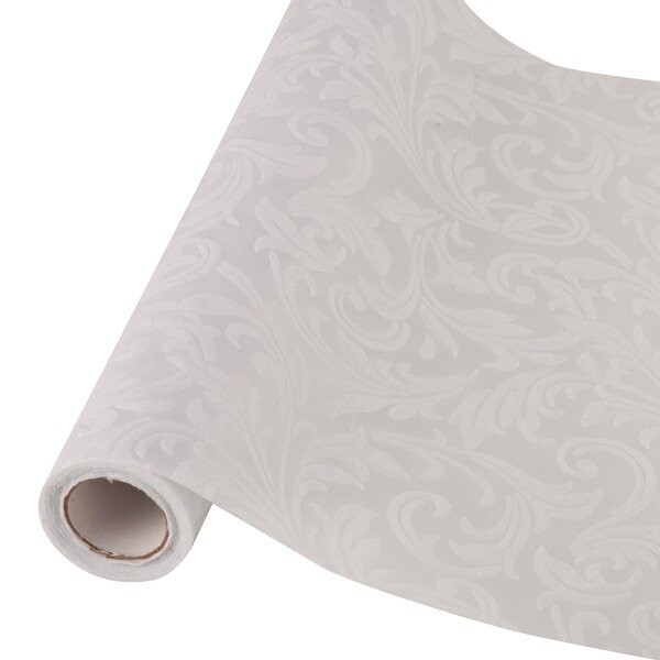 CHEMIN DE TABLE BLANC A RELIEF 28CMx3M