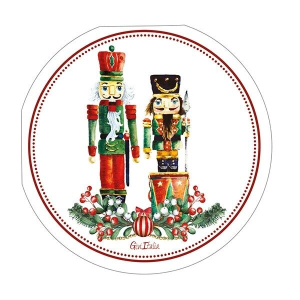 SERVIETTE RONDE CASSE NOISETTE 33CM (x16)