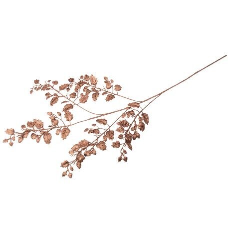 BRANCHE DE FEUILLES PAILLETTES CHOCOLAT 90CM