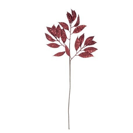 BRANCHE DE LAURIER PAILLETTES MARSALA 70CM