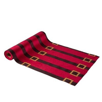 CHEMIN DE TABLE CEINTURE DU PERE NOEL VELOURS 28CMx3M