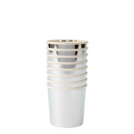 GOBELET BAS ARGENTE 26CL (x8)