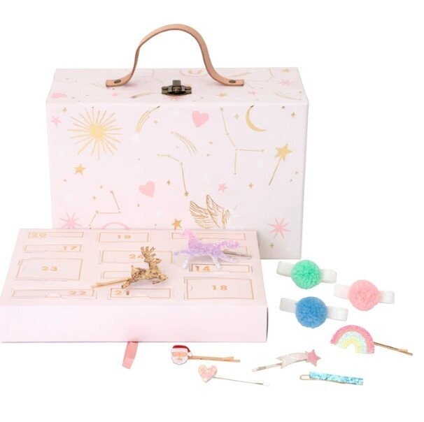 CALENDRIER DE L'AVENT MALETTE ET BIJOUX POUR CHEVEUX