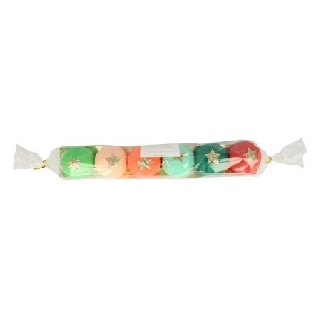 BOULE DE NOEL SURPRISE MULTICOLORE (X6)