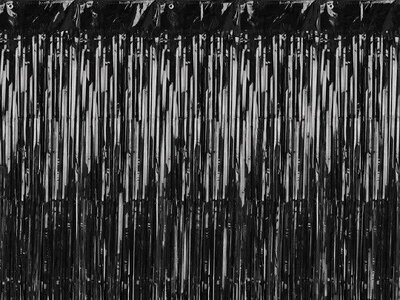 RIDEAU LAME NOIR 90CMx2.50M