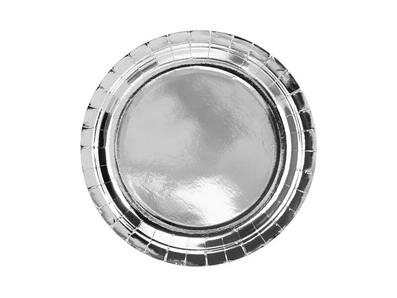ASSIETTE RONDE ARGENT 23CM (x6)