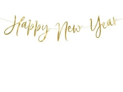 GUIRLANDE "HAPPY NEW YEAR" OR 66x18CM
