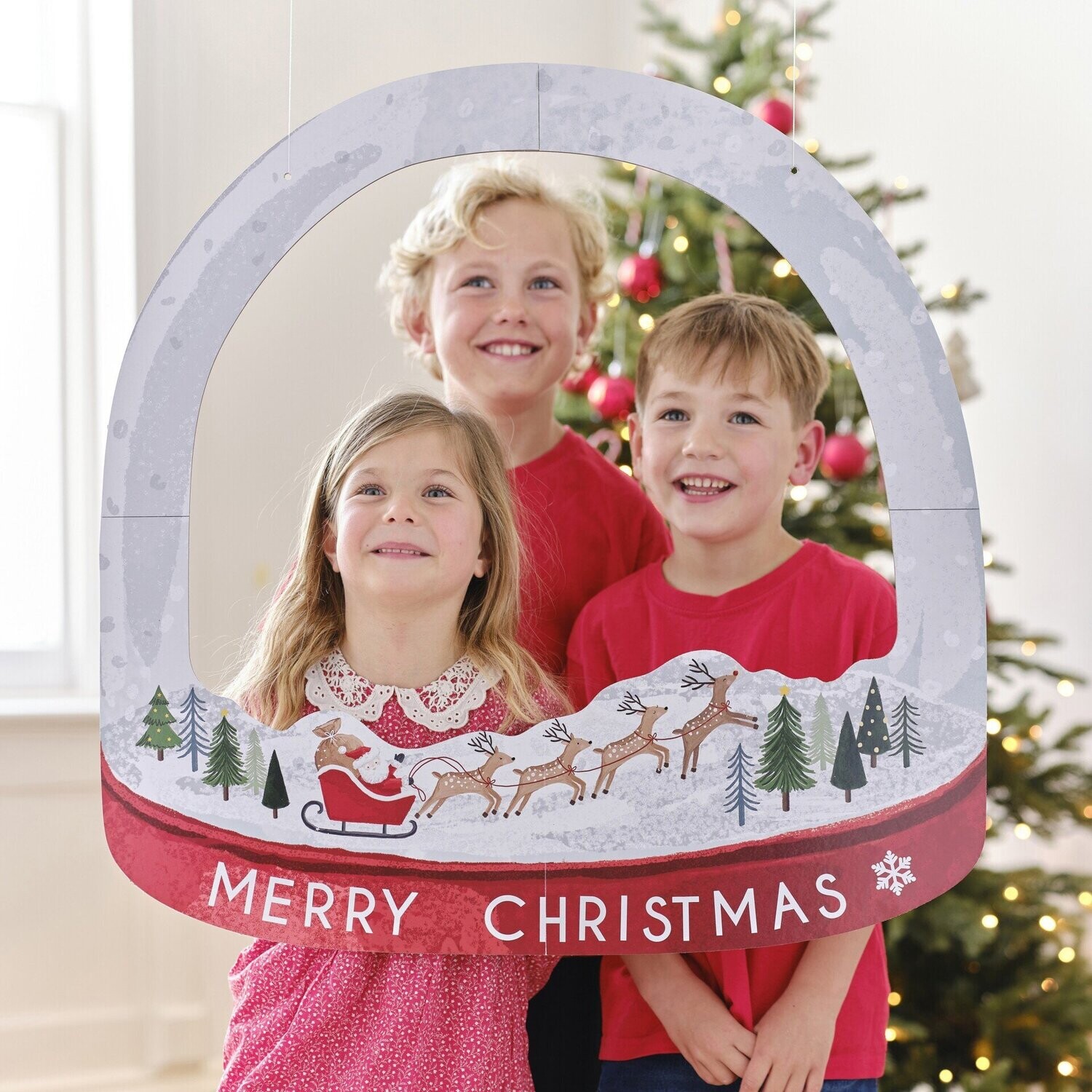 CADRE PHOTOBOOTH MERRY CHRISTMAS 70x70CM