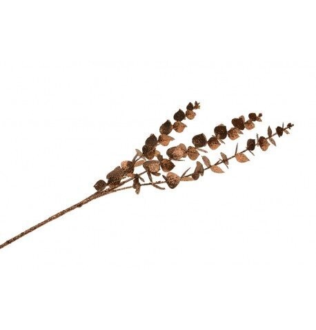 BRANCHE EUCALYPTUS PAILLETTES MARRON 61CM