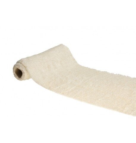 CHEMIN DE TABLE POLAR BLANC FILAMENTS OR 30CMx3M