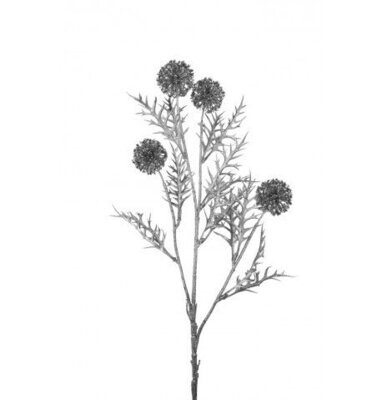BRANCHE ALLIUM ARGENT MAT 76CM
