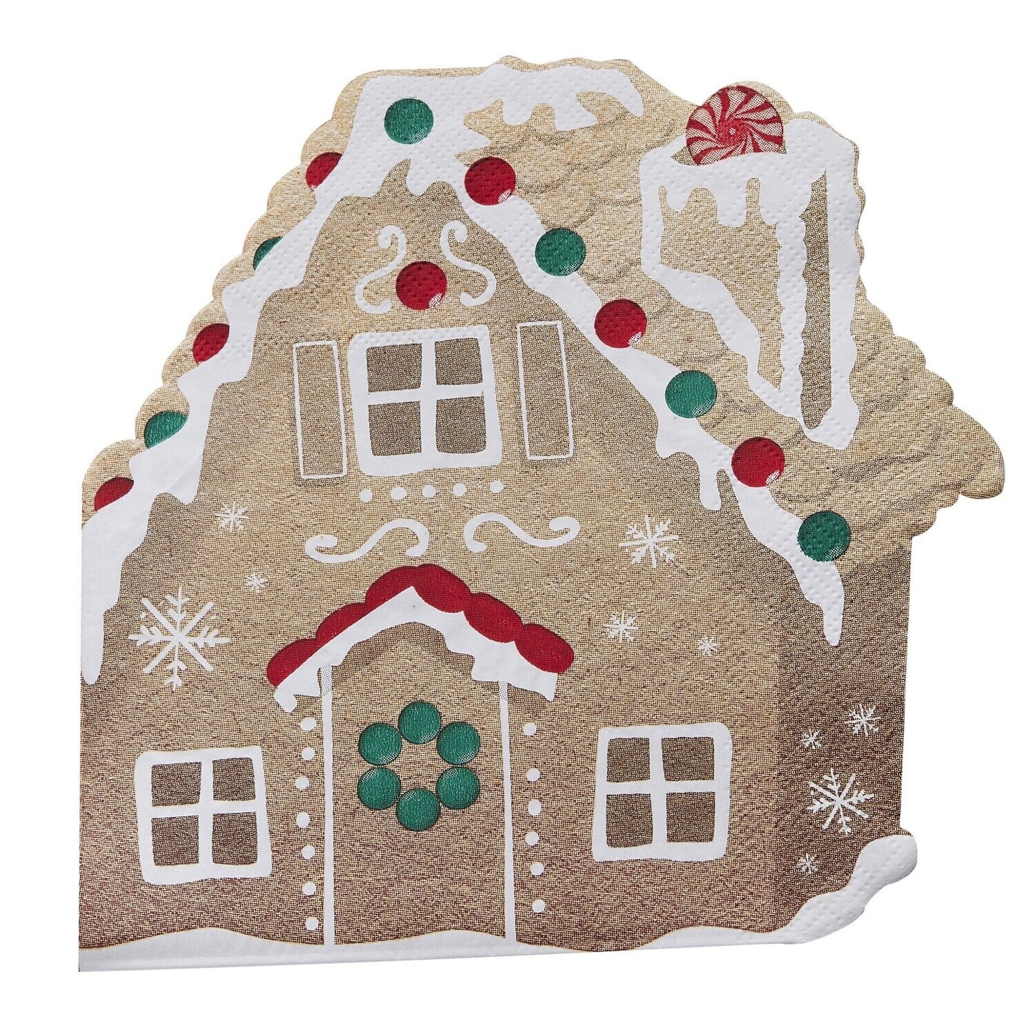 SERVIETTE MAISON PAIN D'EPICE 17x17CM (x16)