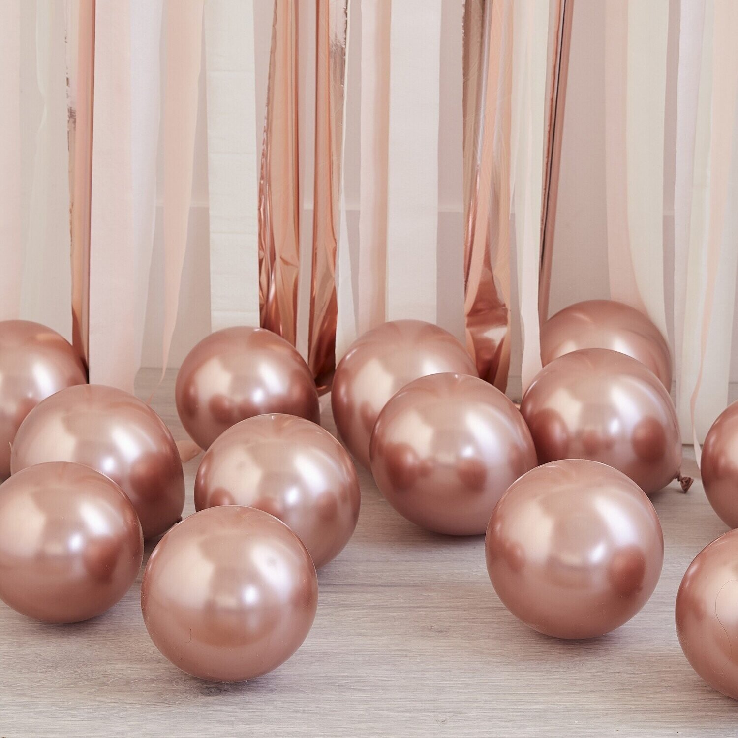 MINI BALLON BULLE ROSE GOLD 12CM (x40)