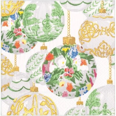 SERVIETTE BOULES DE NOEL 38CM (x20)