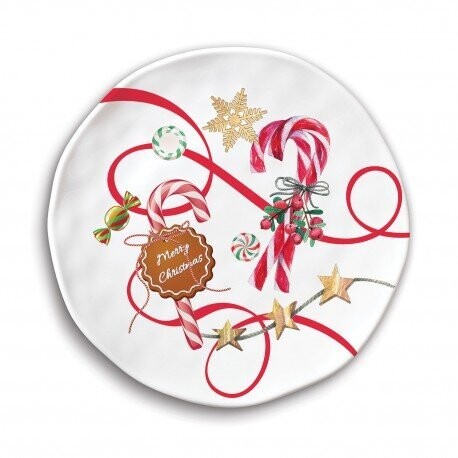ASSIETTE FEERIE DE NOEL 20CM MELAMINE 4 MODELES AU CHOIX