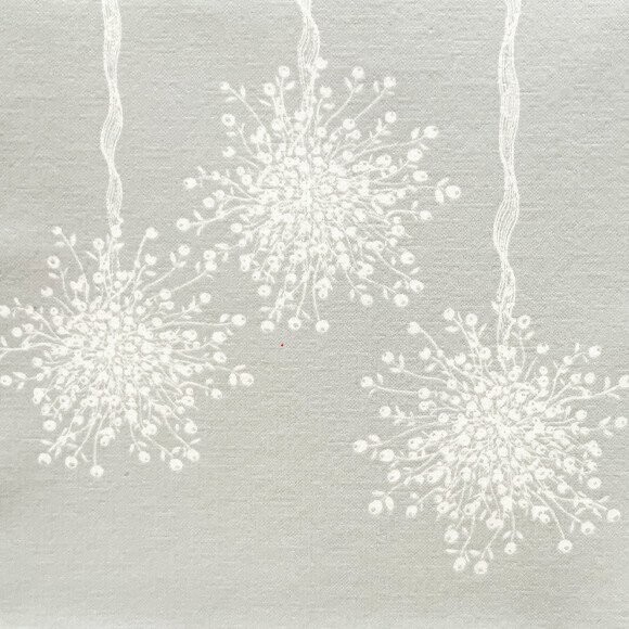 SERVIETTE COCKTAIL ARGENT BOULE DE GUI BLANC 25CM (x20)