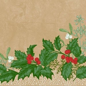 SERVIETTE QUALITE LUXE NATUREL ET HOUX 33CM (x20)