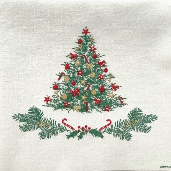 SERVIETTE COCKTAIL SAPIN 25CM (x20)