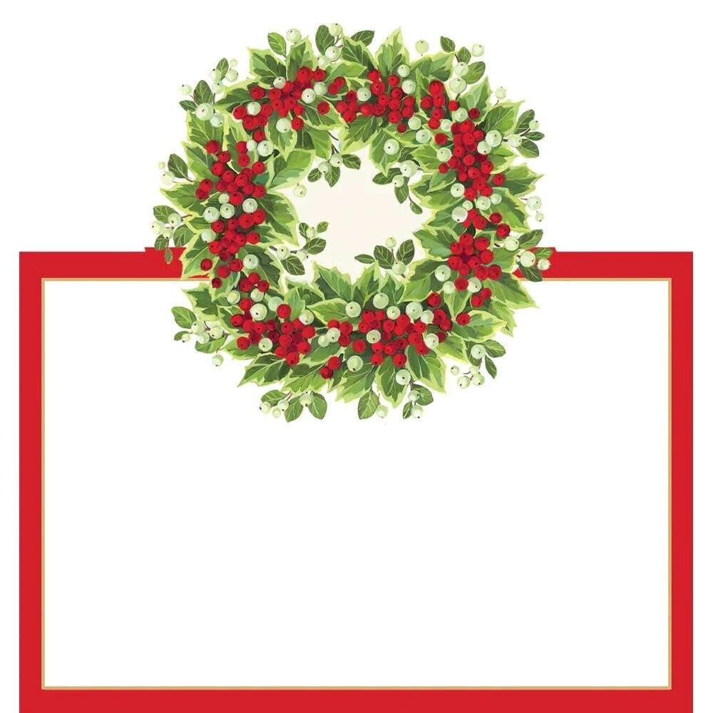 MARQUE PLACE COURONNE DE NOEL 7.5x7.5CM (x8)
